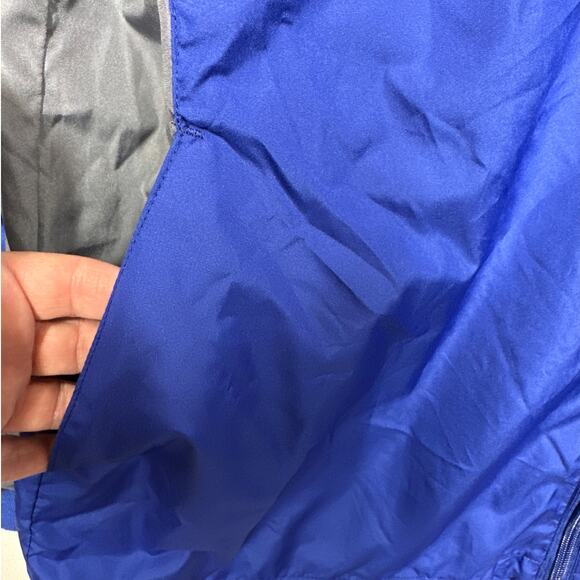 New York Giants Football Reebok SI NFL Team Apparel Windbreaker Jacket Blue Sz L - Picture 10 of 16